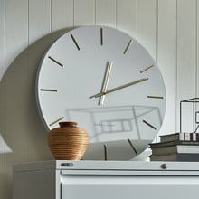 White Luca Silent Wall Clock
